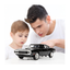 Sports Car 132 Exclusive Alloy Metal Pull Back Die-cast Car Diecast Metal Pullback Toy car with Openable Doors & Light Music Toys for Kids (Black)