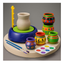 Pottery Wheel Kit Battery Operated Pottery Making Machine Painting Kit Clay Moulding Playset for Beginners Modeling Sculpting Clay Tools Arts & Crafts Pot Maker for Kids Boys Girls 8-12