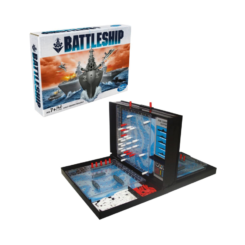 Hasbro Gaming Battleship Board Game, Classic Strategy Play for Kids and Adults, for Boys & Girls Ages 7 and Up, for 2 Players, Birthday Gift for Kids
