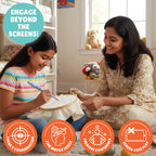 Kalakaram Punch Needle Kit – Beginner-Friendly DIY Embroidery Set with Printed Designs & Tools  Fun Art & Craft Gift for Kids & Adults  Perfect for Birthdays & Creative Hobbies
