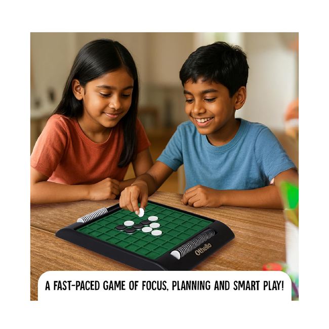 Funskool Othello Classic, Strategy Game, Board Game for Kids, Adults, Families, Educational, Fun, 2 Players, Family Fun, Learning Activity Toy for Childrens, Gift Set for Kid, Ages Main Image