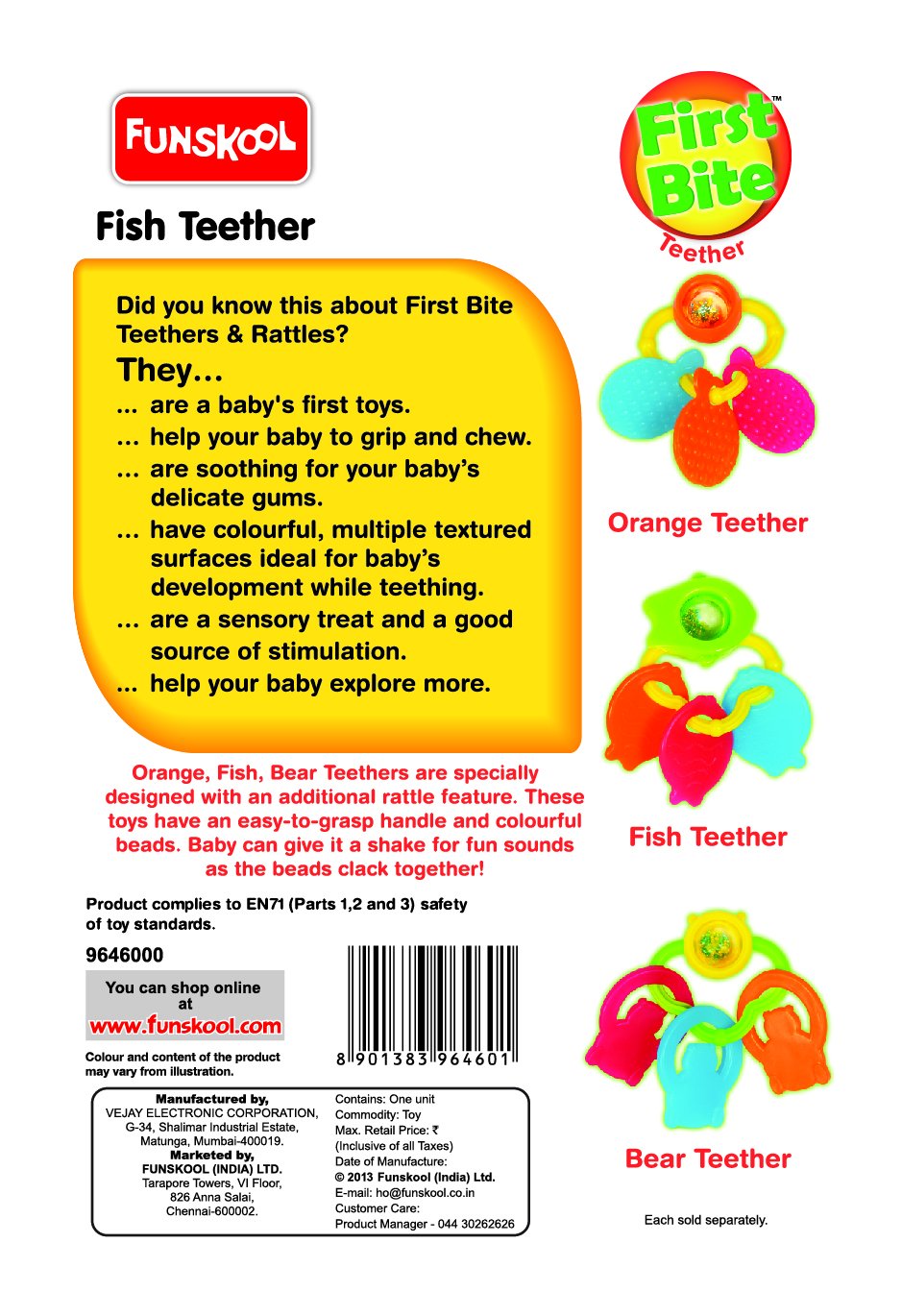 Funskool Fish Teethers