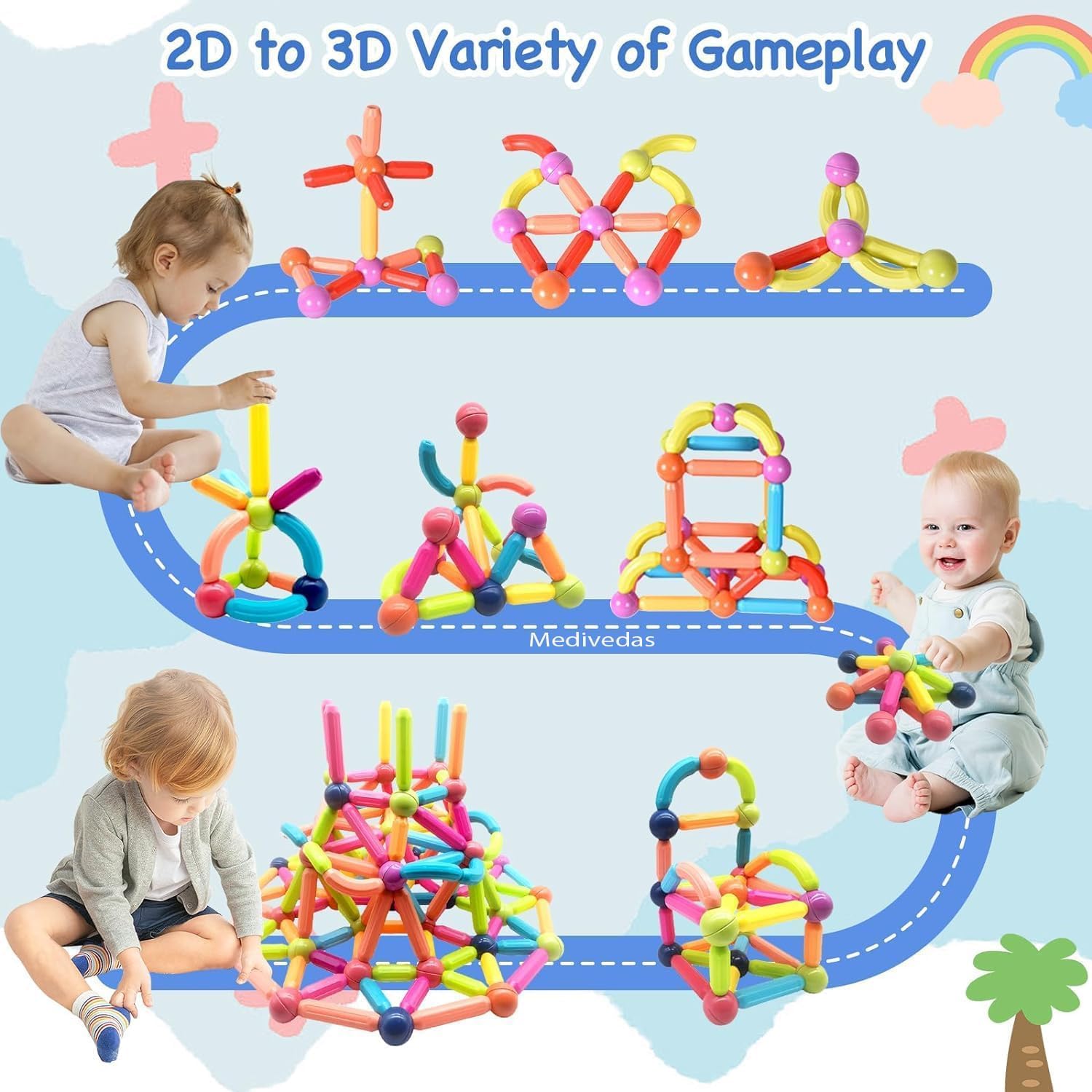 MAGNETIC BLOCK 25 PIECE