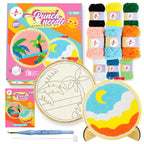 Kalakaram Punch Needle Kit – Beginner-Friendly DIY Embroidery Set with Printed Designs & Tools  Fun Art & Craft Gift for Kids & Adults  Perfect for Birthdays & Creative Hobbies