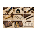 vintage feather pen gift set