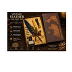 vintage feather pen gift set