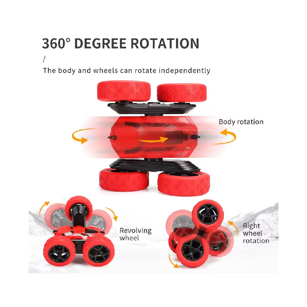 2.4G Remote Control RC Stunt Car for Kids Adults Double Sided Flip 360 Degree Rotation Racing Road Drift Gesture Sensing Gift