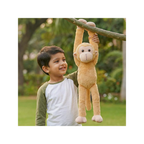 Mirada Adorable Brown Hanging Monkey Soft Plush Toy – Long Arm Stuffed Animal for Kids  Cute Jungle Theme Gift for Boys & Girls  40cm