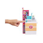 Barbie® Doll, Blonde, and Grocery Store with Rolling Cart and Working Belt
