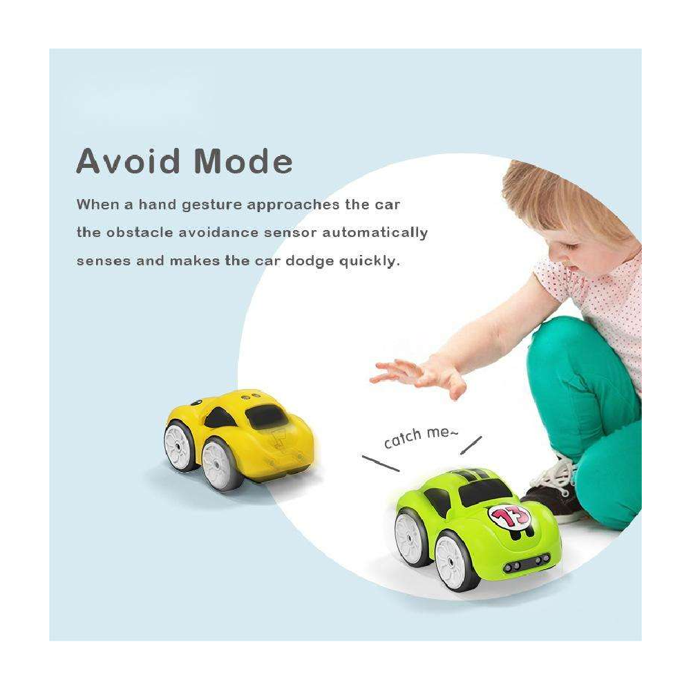 Induction Follow and Avoidance Remote Control Car, Mini Toy Car for Kids, Suitable for Babies Aged 1-3 and Boys and Girls Aged 6