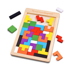 Niwlix Wooden Russian Blocks Puzzles for Kids Adults, Wood Intelligence Kids Toys for 2-5 Year