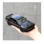 132 Scale Exclusive Alloy Metal Pull Back Die-cast Car Model with Sound Light Mini Auto Toy for Kids Metal Model Toy Car with Sound and Light (1.32 Scale Dodge Challenger-Black)