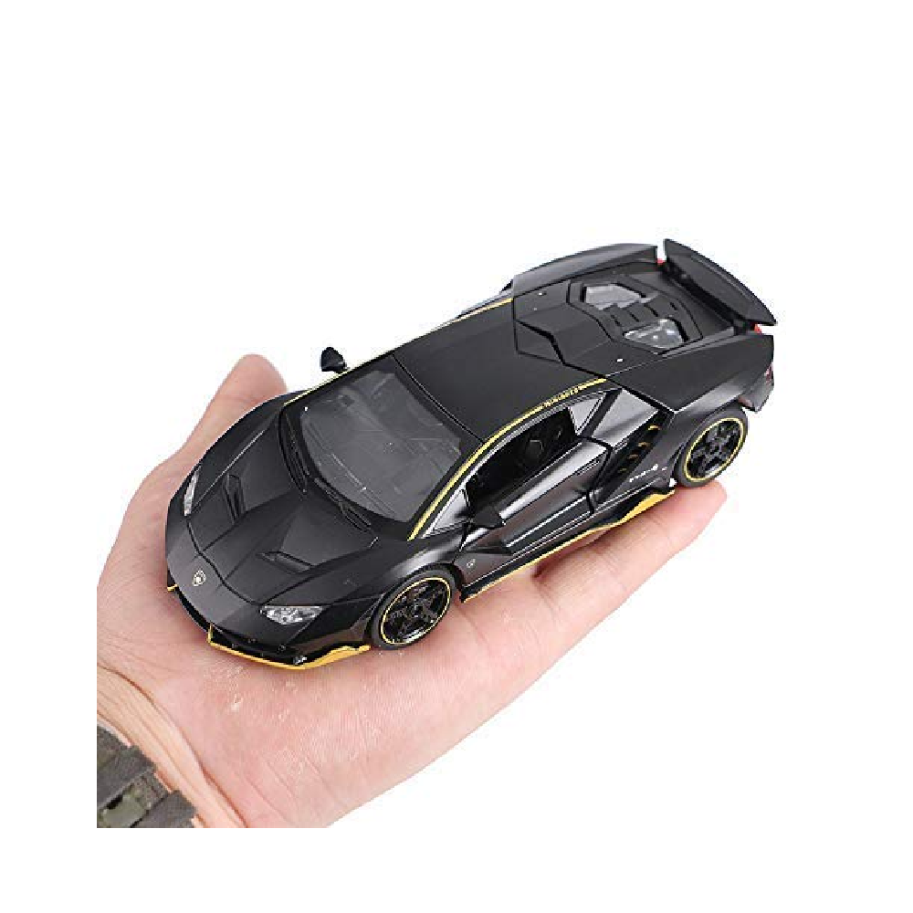 Rk Toys Die Cast Collection Metal Lamborghini Centenario Lp 770-4 Model Car, Pack of 1, Black Scale Model 132 Music and Light
