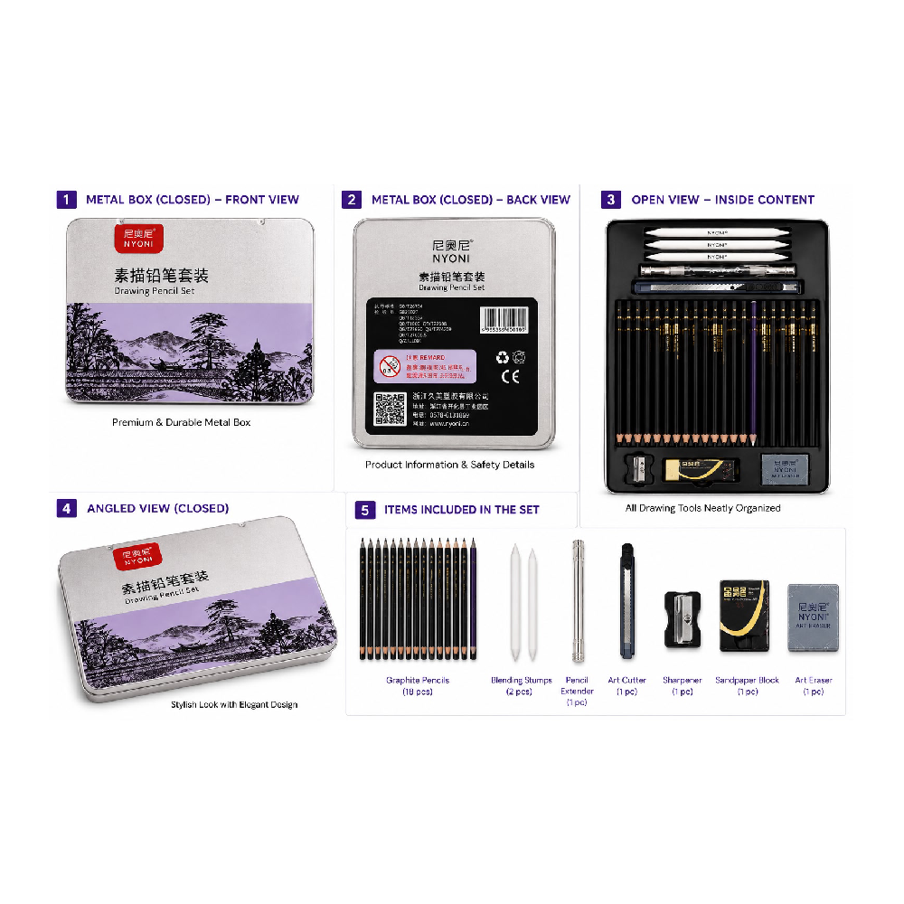Drawing pencil set