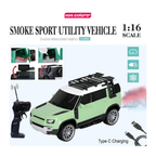 Defender Remote Control RC Car with Real Smoke  High Speed Racing Toy with LED Lights  Rechargeable Battery  Fully Functional RC Vehicle for Kids Boys & Girls
