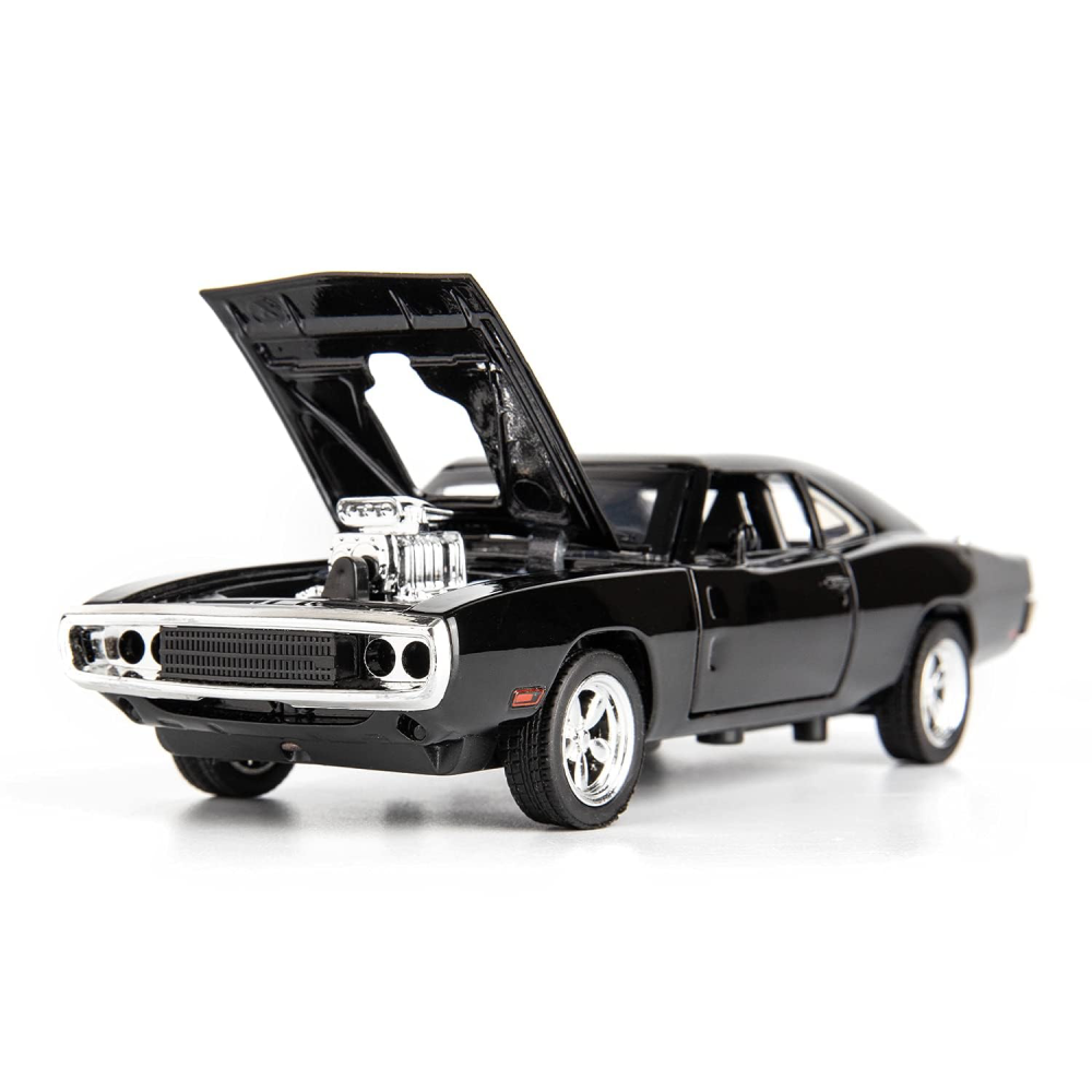 Sports Car 132 Exclusive Alloy Metal Pull Back Die-cast Car Diecast Metal Pullback Toy car with Openable Doors & Light Music Toys for Kids (Black)