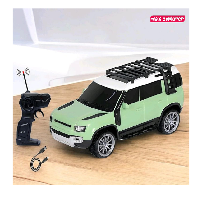 Defender Remote Control RC Car with Real Smoke  High Speed Racing Toy with LED Lights  Rechargeable Battery  Fully Functional RC Vehicle for Kids Boys & Girls Main Image