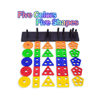 EITHEO Geometric Angle Blocks for Kids  26 Pcs Montessori Sorting & Stacking Educational Toy