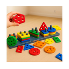 EITHEO Geometric Angle Blocks for Kids  26 Pcs Montessori Sorting & Stacking Educational Toy