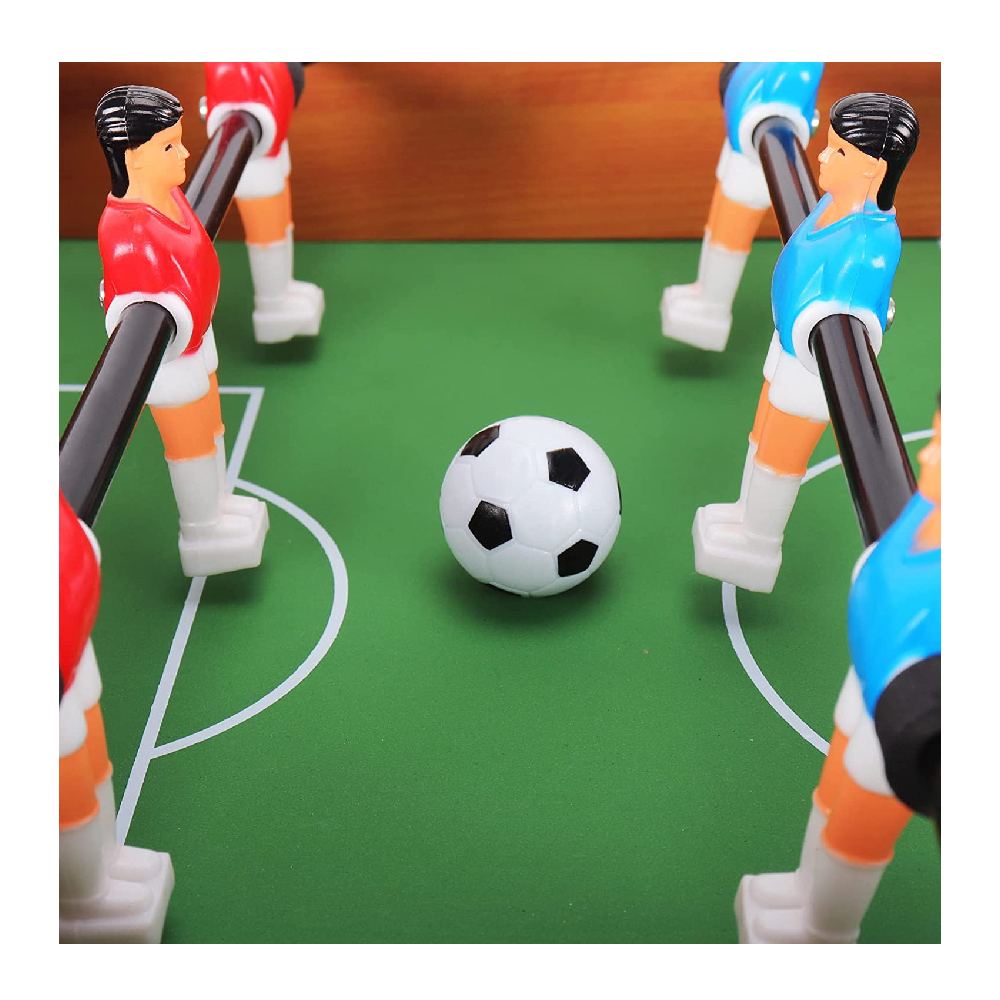 Foosball Table for Kids - Wooden Tabletop Soccer Game - Family Night, Travel, Party Game