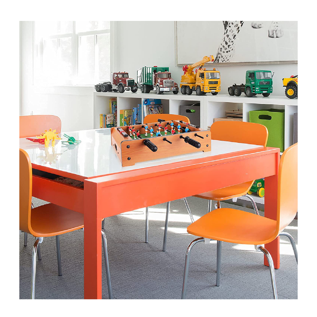 Foosball Table for Kids - Wooden Tabletop Soccer Game - Family Night, Travel, Party Game Main Image