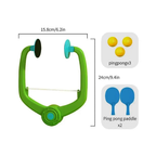 Hanging Table Tennis Self-Training Set – Indoor Ping Pong Game with 2 Rackets & 6 Balls – Portable Double Sparring Toy for Kids & Adults – Parent Child Interactive Sport Game