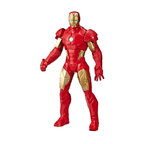 Marvel Mighty Hero Series Iron Man Action Figure, 9.5-Inch Poseable Super Hero Toy for Kids 4 and Up, Birthday Gift for Kids