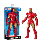 Marvel Mighty Hero Series Iron Man Action Figure, 9.5-Inch Poseable Super Hero Toy for Kids 4 and Up, Birthday Gift for Kids