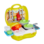 Kitchen Set Toy for Kids 2+ Years, BIS Certified Safe for Kids, Portable Pretend Play Cooking Set with Accessories, Role Play Toy for Girls & Boys, Multicolour