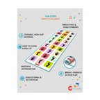 Kids Hopscotch Jumbo Play Mat for Kids  Unique Balancing Game  Indoor and Outdoor Playing Mat Family Game Kith-Kith, Stapu, Langi Chalk Game - Large (40 x 108) – Multicolor
