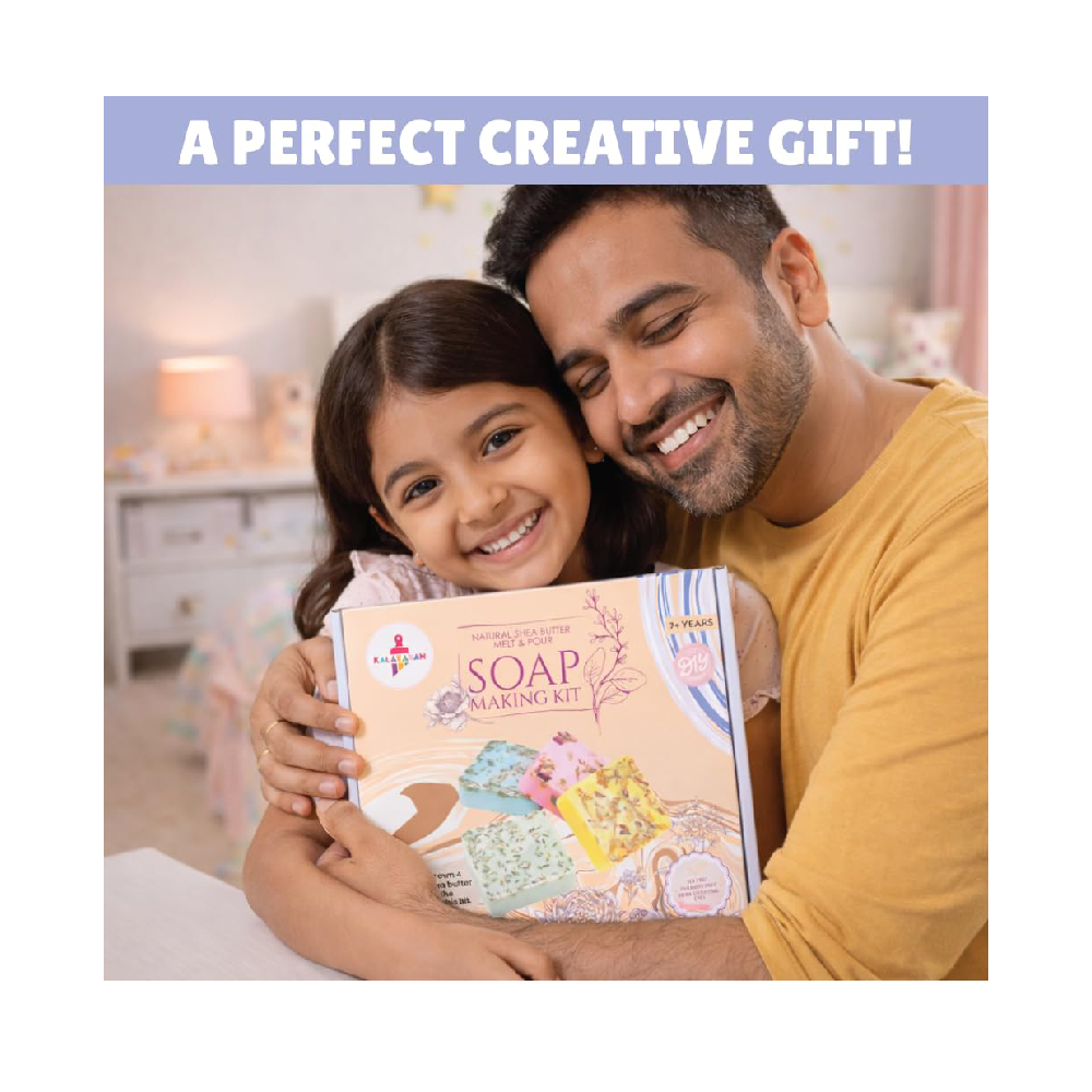 Kalakaram DIY Shea Butter Soap Making Kit  STEM Project & Learning Science Kit  Educational Birthday Gift Kids, Boys & Girls Ages 8-10-12-14  Creative Gift Idea for Young Scientists