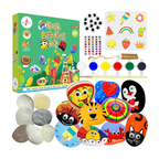 Kalakaram DIY Rock Painting Kit  Painting Kit for Kids Ages  8, 9, 10, 11, 12, 13, 14, Multicolor  Mess Free Art & Craft Activity for Girls & Boys, Craft Kits & Supplies  Stone Color Art
