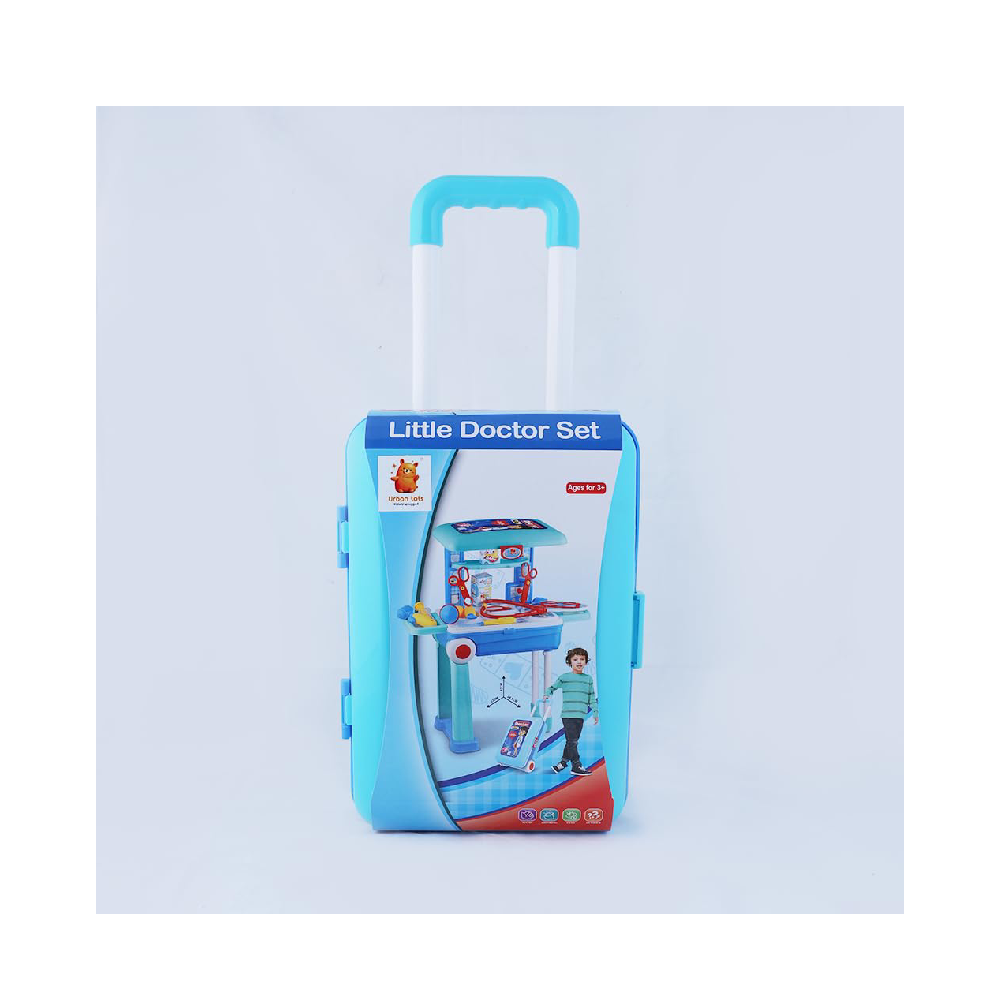 Little Doctor Trolley Set for Kids  Portable Doctor Kit with Tools, Table & Trolley Case  Educational Medical Pretend Play Set for Boys & Girls