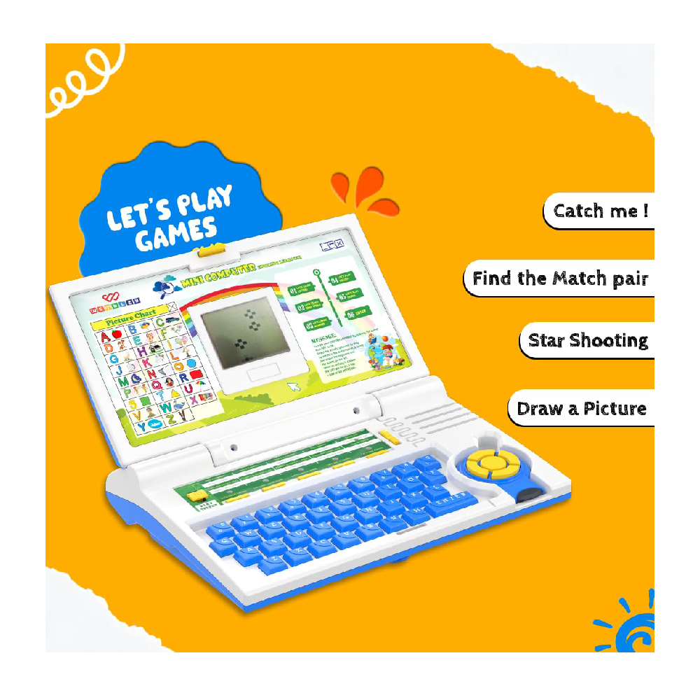 Educational Kids Laptop Learning Toy for 2-5 Years Boys Girls Computer