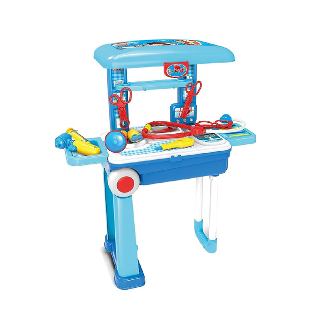 Little Doctor Trolley Set for Kids  Portable Doctor Kit with Tools, Table & Trolley Case  Educational Medical Pretend Play Set for Boys & Girls Main Image