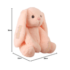 Mirada Cute Peach Bunny Soft Toy for GirlsKids  Huggable Rabbit with Long Ears  Soft Stuffed Plush Animal  Cute Soft Toys, Baby Toys, Stuffed Animals, Cuddle Toy, Gift Item for Kids - 35cm