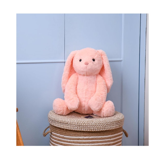 Mirada Cute Peach Bunny Soft Toy for GirlsKids  Huggable Rabbit with Long Ears  Soft Stuffed Plush Animal  Cute Soft Toys, Baby Toys, Stuffed Animals, Cuddle Toy, Gift Item for Kids - 35cm Main Image