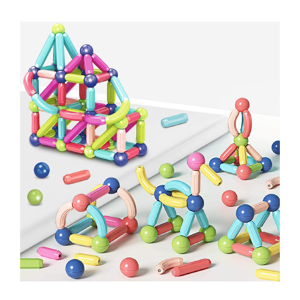 New Design Plastic Material Magnetic Building Sticks STEM Educational Toys for Kids