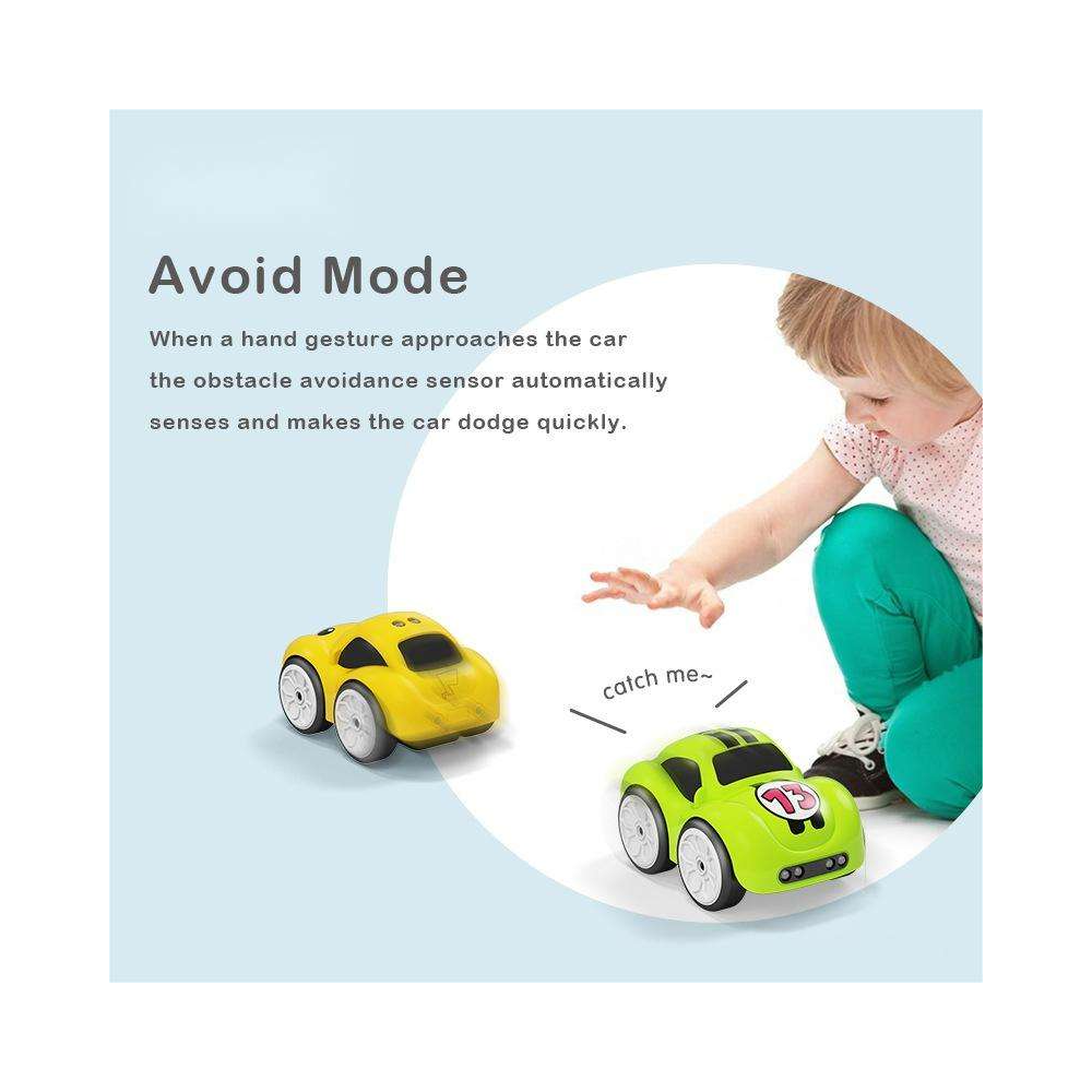 Induction Follow and Avoidance Remote Control Car, Mini Toy Car for Kids, Suitable for Babies Aged 1-3 and Boys and Girls Aged 6