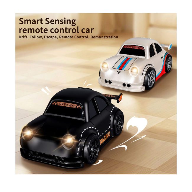 New Design Mini 2.4GHz RC Racing Car Induction Remote Control Drift Car Toys for Kids Smart Sensing Follow Mode Teasing Pet Toys Main Image