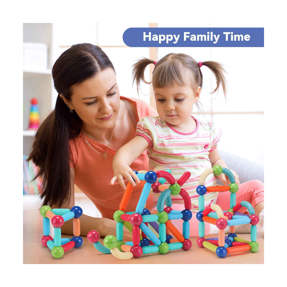 New Design Plastic Material Magnetic Building Sticks STEM Educational Toys for Kids