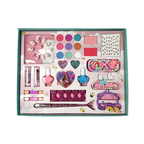 Princess Makeup Kit for Girls  Washable Pretend Play Cosmetic Set with Lipstick, Nail Polish, Jewelry & Accessories  Safe Non-Toxic
