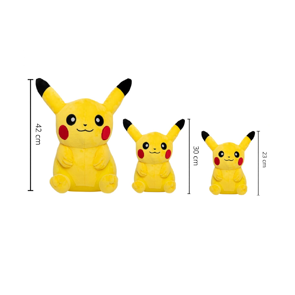 Mirada Pokémon Pikachu Soft Plush Toy – 23cm  Official Licensed Stuffed for Kids, Boys & Girls  Super Soft Cuddly Character Toy for Fans  Ideal for Birthday GiftsChristmasDiwali