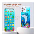 Educational Phone Toy for 2-12 Years Kids Rechargeable 24 Modes Talking Baby Smart Phone Mobile