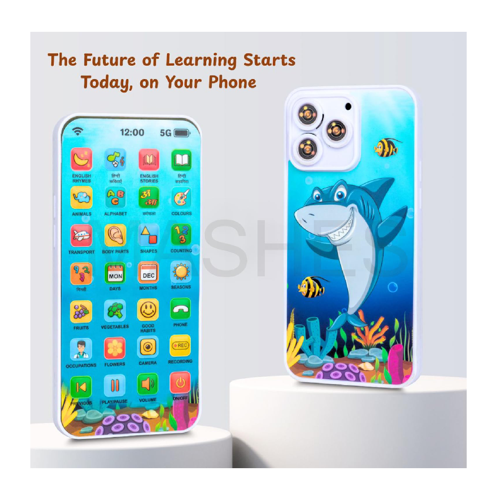 Educational Phone Toy for 2-12 Years Kids Rechargeable 24 Modes Talking Baby Smart Phone Mobile
