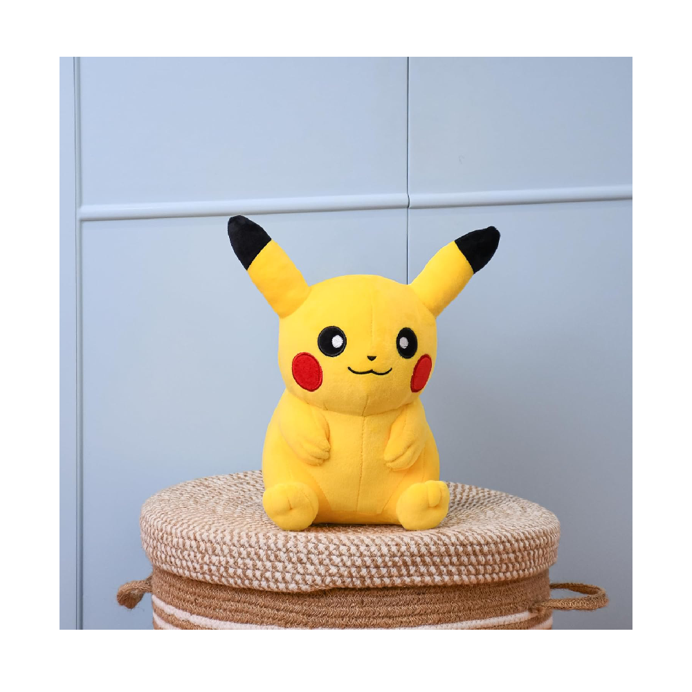 Mirada Pokémon Pikachu Soft Plush Toy – 23cm  Official Licensed Stuffed for Kids, Boys & Girls  Super Soft Cuddly Character Toy for Fans  Ideal for Birthday GiftsChristmasDiwali