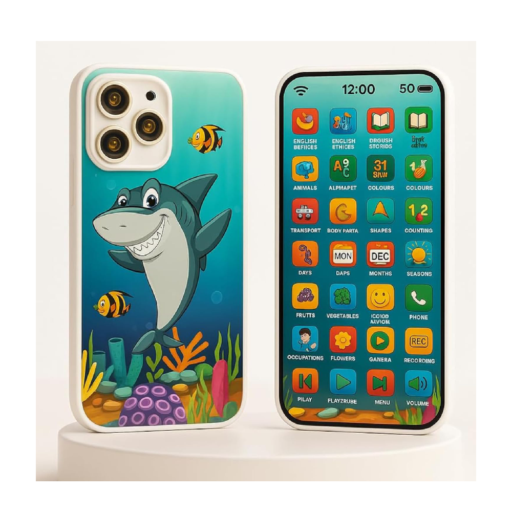 Educational Phone Toy for 2-12 Years Kids Rechargeable 24 Modes Talking Baby Smart Phone Mobile