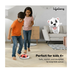 Smart Electronic Rechargeable Hover Air Ball Football Toy, 2000mAh, USB Type-C, 3 Speed Modes, LED Light, Strong Body, Indoor Soccer, Safe for Boys & Girls