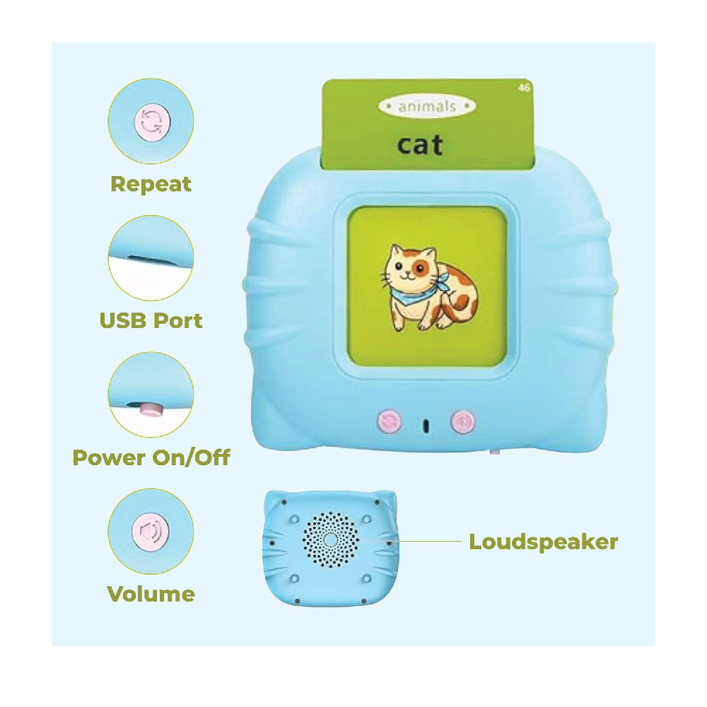 Talking, Rechargeable, Electronic Flash Cards Learning Toy