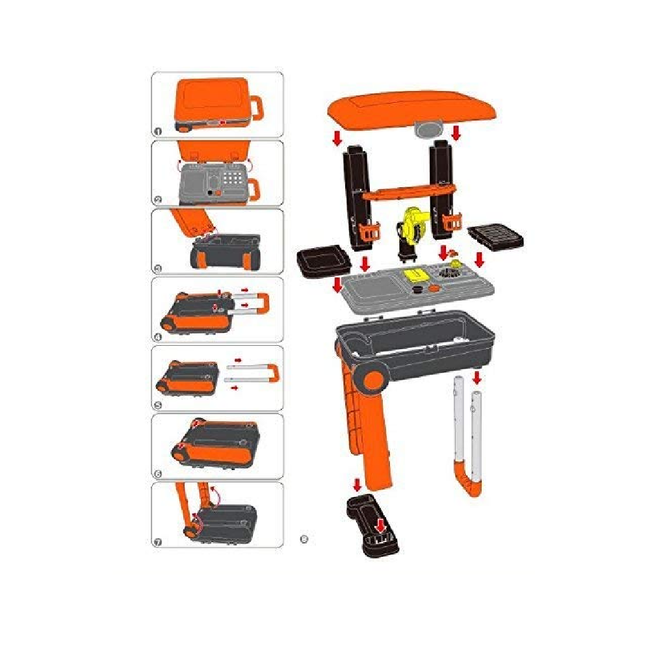 Tool Set, Children_s Twist Trolley Case Workbench 2 in 1 Tool Set Main Image